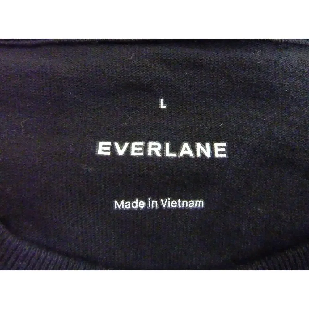 NWOT Everlane Mens Black Long Sleeve Shirt L - Picture 2 of 6